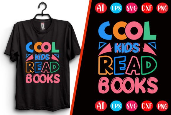 Download Cool Kids Read Books T-shirt Design - Cool Collection
